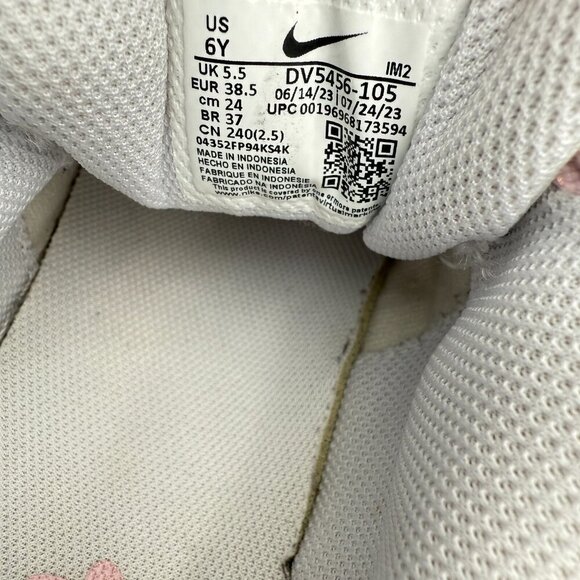 Nike Court Borough Low Recraft Youth Sz 6Y Women 7.5 DV5456-105 Pink White Shoes - Picture 10 of 11